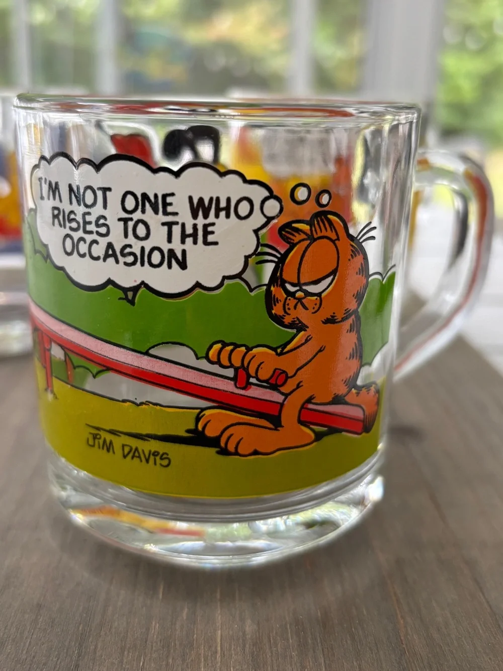 Garfield vintage glass